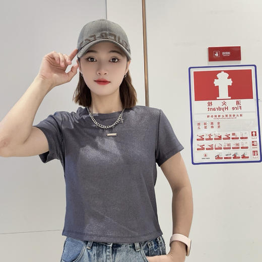 NC圆领百搭短袖T恤50410（灰）夏季152530060321 商品图0