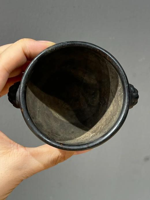 青铜兽耳缸形香炉，顺丰包邮 商品图8