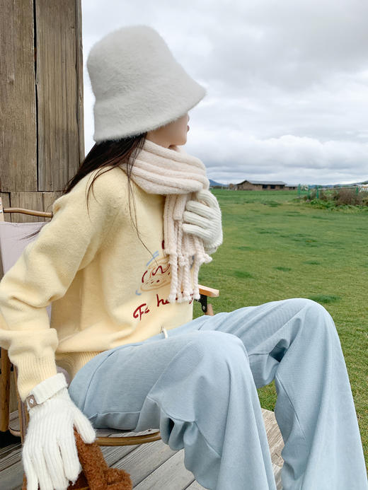 <曾小咸推荐>彩绘绣花毛衣 商品图9