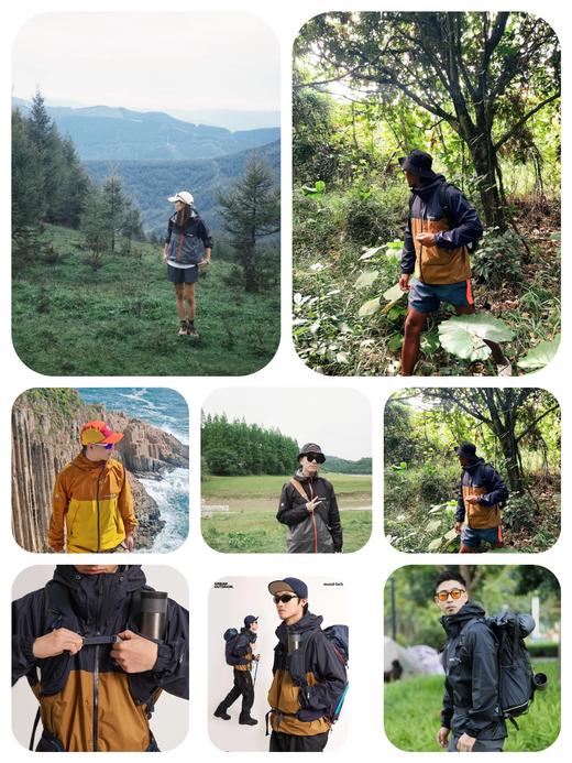 [爆款雷系列三层压胶]MONTBELL户外冲锋衣男女款防风防水透气登山徒步装备外套1128635（下单送MAX考杜拉战术背包）） 商品图9