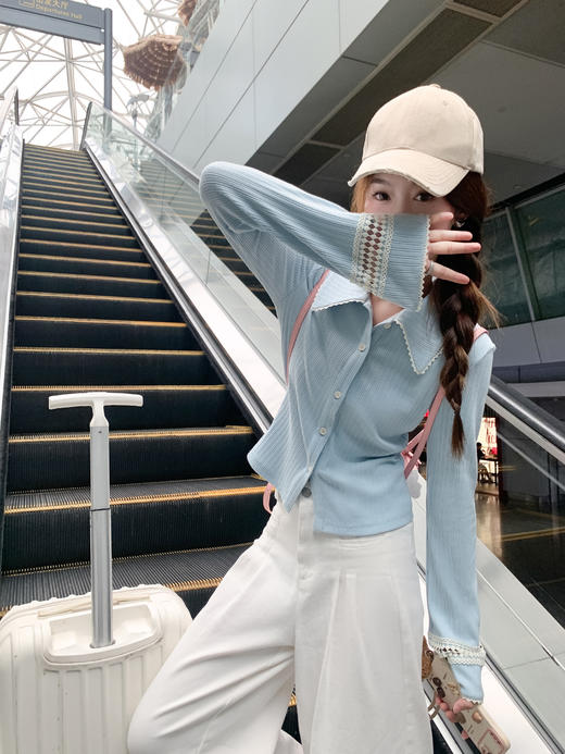 <曾小咸推荐>韩系翻领针织毛衣开衫外套 商品图6