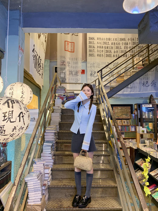 <曾小咸推荐>韩系翻领针织毛衣开衫外套 商品图11