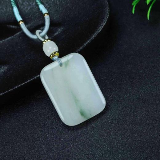 👏浅青缥碧｜属于这个夏天的新中式项链【慕系MUXI 天山翠山水无事牌】🌸翡里翡气天山翠 🔺无无、事事、无谓事之好事 🔺很实厚的料子，远如山黛青烟袅袅 商品图2