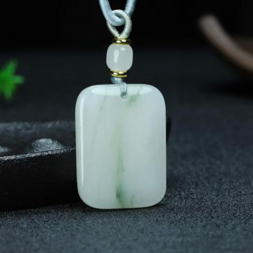 👏浅青缥碧｜属于这个夏天的新中式项链【慕系MUXI 天山翠山水无事牌】🌸翡里翡气天山翠 🔺无无、事事、无谓事之好事 🔺很实厚的料子，远如山黛青烟袅袅 商品图5