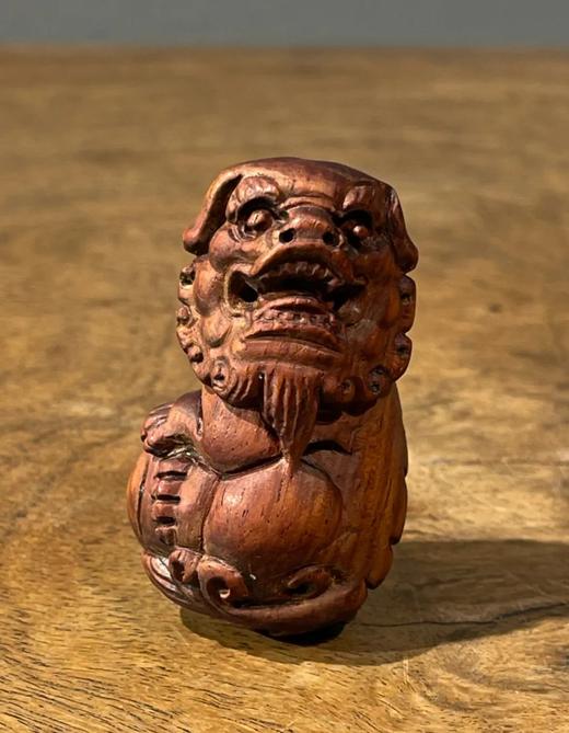 黄花梨木雕绣球瑞狮吊坠，顺丰包邮 商品图12