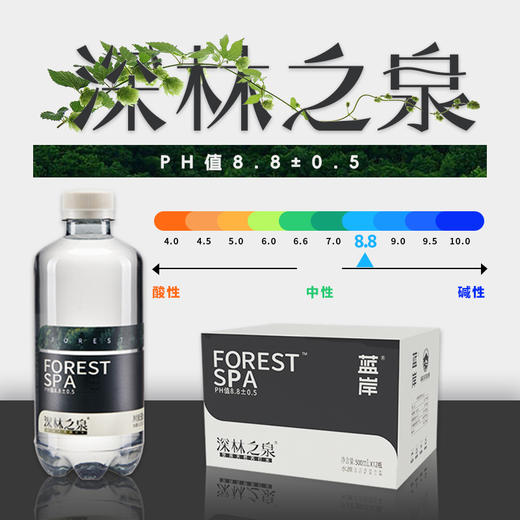 【3箱及以上顺丰包邮】深林之泉饮用天然苏打水500ml*12瓶 商品图1