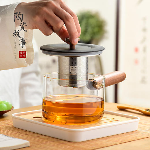 磁吸侧把煮茶壶 商品图2