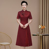 HYX-25-265新款女高级感喜婆婆旗袍婚礼国潮婚宴装结婚喜服气质 商品缩略图0