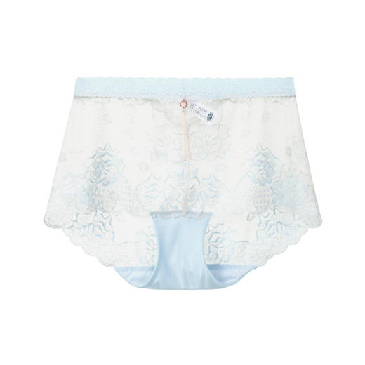 【3F】安莉芳花卉蕾丝性格中腰三角裤女士舒适包臀内裤E200989 浅蓝色LBL 1条 L 商品图3