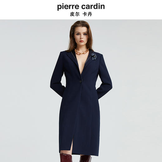 [皮尔卡丹女装]春季时尚复古印花修身连衣裙 商品图0