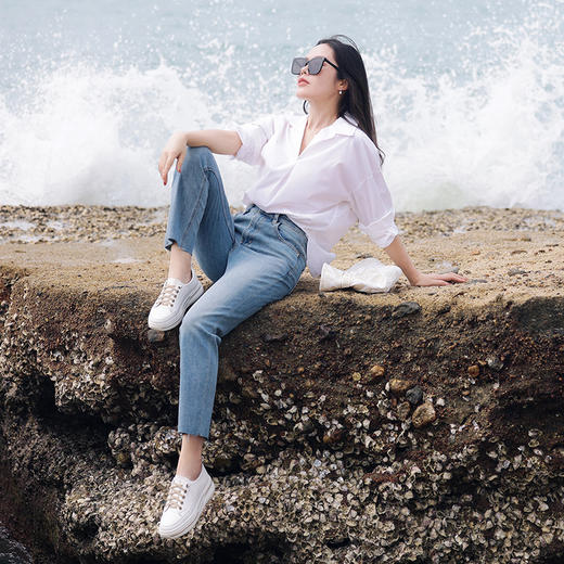 【小白鞋】鞋面头层牛皮+内里鞋垫头层羊皮 皮面款/网面款两种可选 轻便舒适 四季皆可穿 商品图1