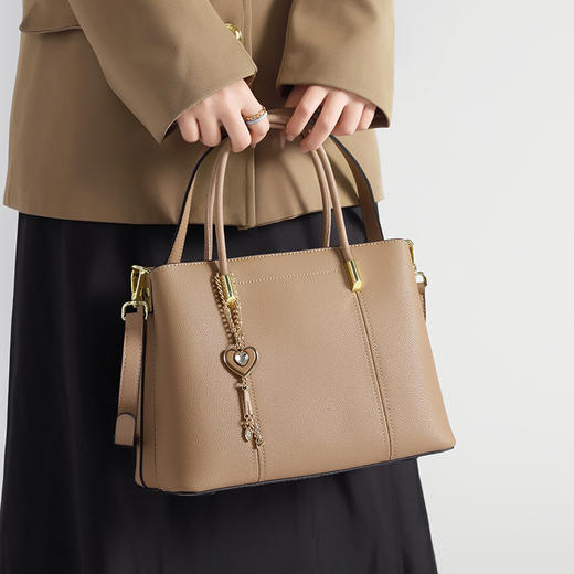 【预售3天】2025新款大容量高级质感手提斜挎包简约托特包ZH201 商品图0