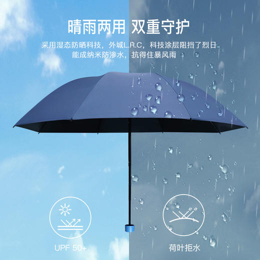 红叶三折PG黑胶伞D2788 商品图3