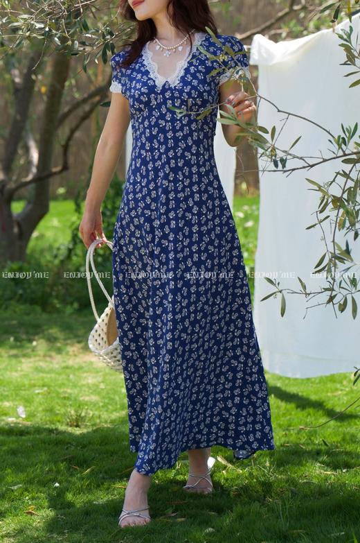 【门店同款】ENJOY夏季“悠然之境”蕾丝边碎花连衣裙 162894254 商品图6