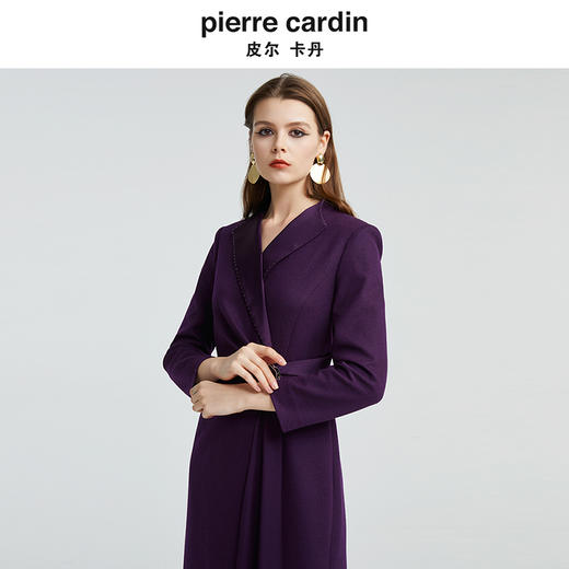 [皮尔卡丹女装]品牌春季假两件修身淑女拼接连衣裙 商品图4