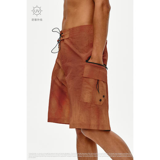 CryingCenter 轻薄防泼水防晒沙滩中裤 哭喊中心 商品图0