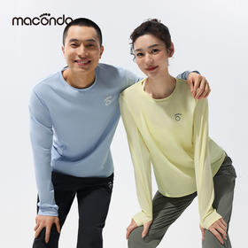 2025春夏马孔多男女面膜感防晒长袖 原纱凉感 原纱防晒UPF50+ 吸湿速干 抑菌 轻薄透气