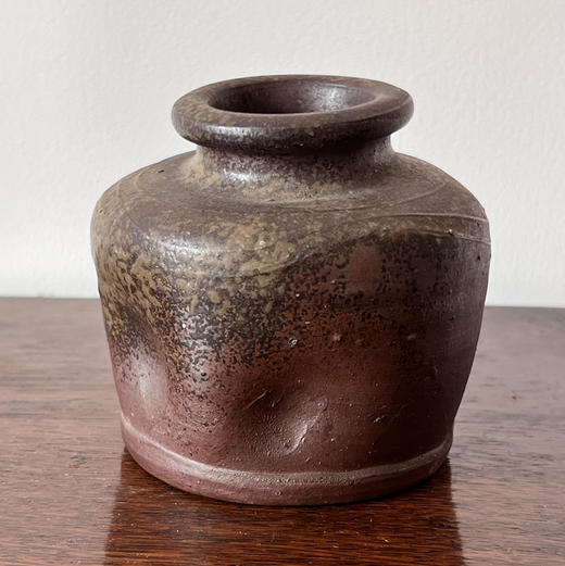 日本备前烧可壁挂式粗陶花器 商品图1