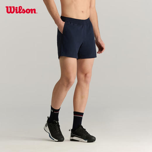 威尔胜（Wilson）夏季新款男士VOLLEY防泼水运动梭织网球短裤 WM00008331 商品图2