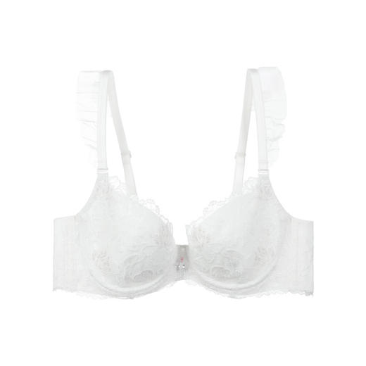 【3F】安莉芳刺绣花卉蕾丝文胸女大胸显小薄款夹碗内衣EB00977 商品图4