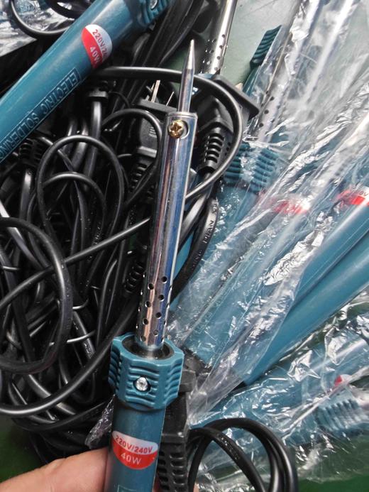 【货号03633】手动电池插脚40瓦家用电烙铁电子维修恒温焊锡丝电烙铁焊锡枪焊接工具 商品图3