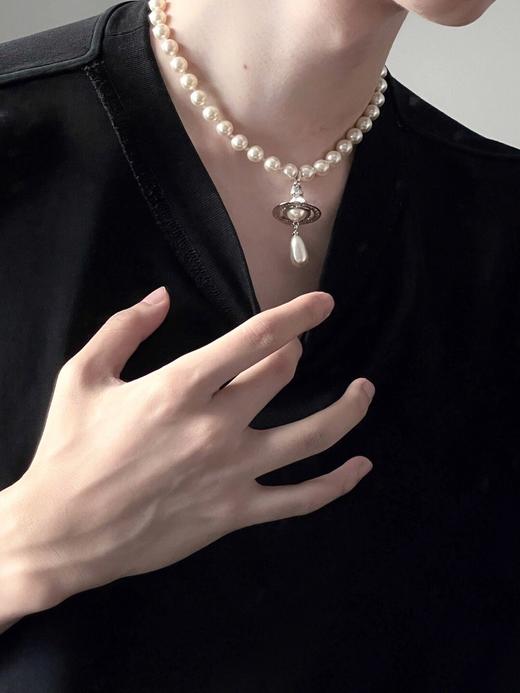西太后 绝美立体土星水滴珍珠项链（XJ） 商品图6