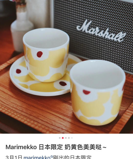 芬兰Marimekk*o限定手握杯马克杯对杯2个052710 商品图1
