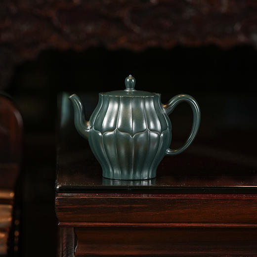 龙德堂陶艺 汤宣武制《高菱》210cc 苏门答腊青  库存请咨询客服 商品图0