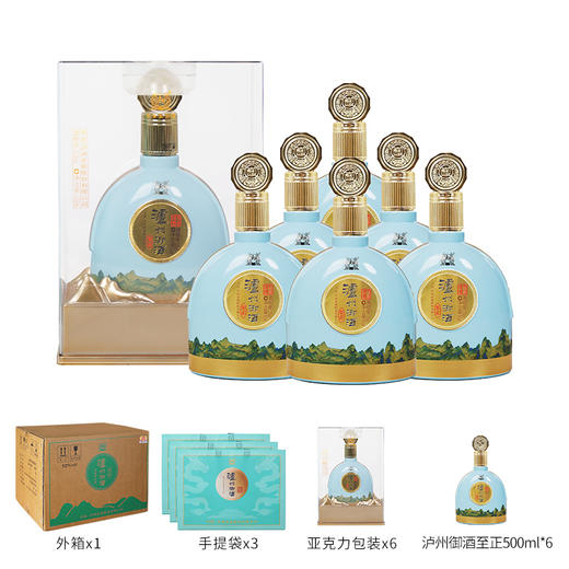 【钜惠超值组合】55度泸州老窖头曲酒 625ml*6*2箱 + 52度泸州御酒至正 52%vol 500ml*6*1箱 泸州老窖官方旗舰店（内含礼品袋） 商品图2