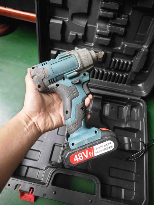 【货号04415】库存机全新无锡款泉友锂电扳手一电一充奇磨款锂电扳手电动扳手塑料盒包装 商品图2