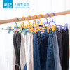 茶花裤架 塑料裤夹子衣架子挂裤子挂架裙夹裤挂衣柜收纳 10支装*2 商品缩略图5