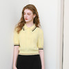 【商场同款】诗凡黎polo领撞色针织衫2025夏新款上衣女3G4130741 商品缩略图2