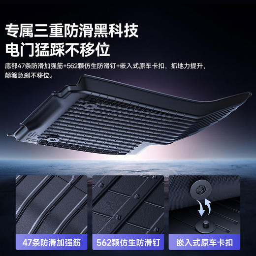 倍思 T-Space 汽车脚垫 特斯拉专用 焕新Model Y 2.0 商品图4
