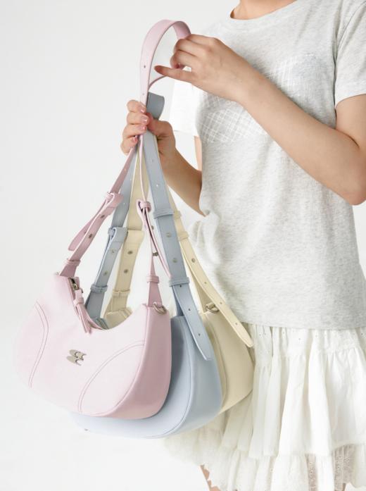 CryingCenter 仿绒多色斜挎单肩手提机车包 含logo挂件  哭喊中心 商品图4