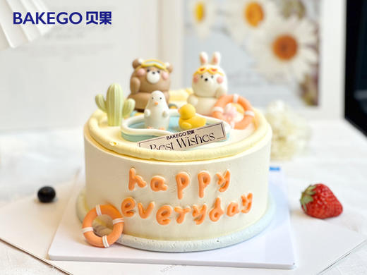 《萌友相伴》儿童蛋糕 商品图0