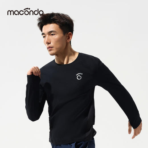 2025春夏马孔多男女面膜感防晒长袖 原纱凉感 原纱防晒UPF50+ 吸湿速干 抑菌 轻薄透气 商品图3