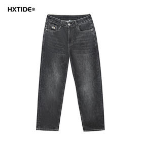 【新品上新】HX 夏季水洗直筒牛仔九分裤合体S210520040101