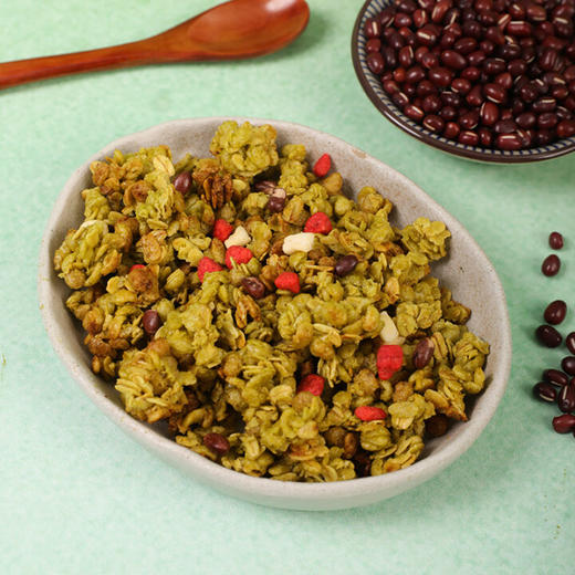 Calbee牌富果乐抹茶红豆味麦片即食谷物400g/032562 日式抹茶*清甜红小豆 商品图1