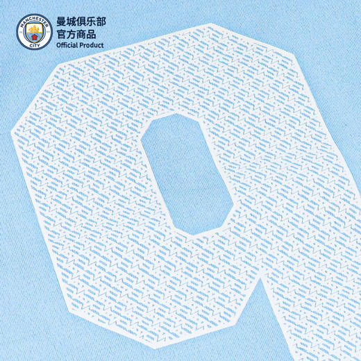 【官方正版】曼城俱乐部 | 天蓝印号T恤清新运动夏季螺纹领口短袖 商品图4
