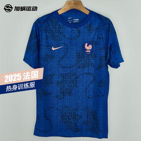 SFS耐克Nike 2025法国赛前训练服热身短袖球衣足球服 FZ9710-438