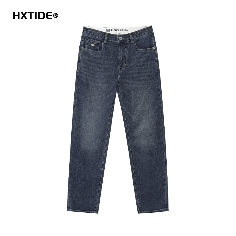 【新品上新】HX 夏季水洗直筒牛仔长裤合体Y201520003101