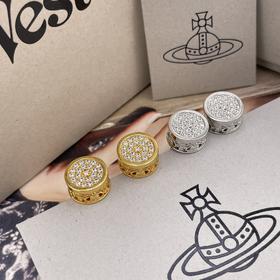 西太后 绝美土星满钻厚圆耳钉（XJ）