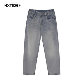 【新品上新】HX 夏季水洗直筒牛仔长裤合体S201522094101