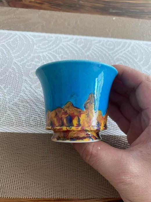 孔雀蓝杯子 商品图0