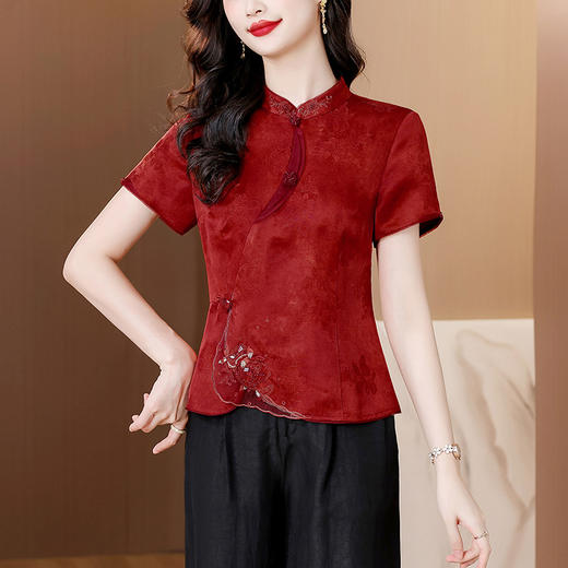 TZW-新款桑蚕丝真丝龟纹套装 商品图0