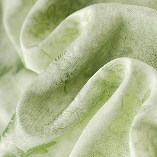 「高货wl」全新升级【铂金会员293/天猫399/差价106】(94832)洛诗琳绿叶提花新中式连衣裙2025夏季收腰显瘦国风旗袍裙wl 商品图3