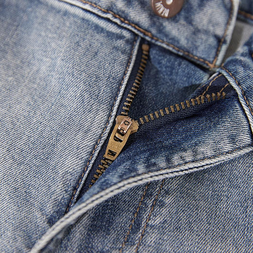 【新品上新】HX 夏季水洗直筒牛仔长裤合体S201522094101 商品图5