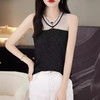 雀说镂空网纱吊带背心女无袖针织衫百搭新款上衣时尚轻薄舒适透气T恤AL1125 商品缩略图0