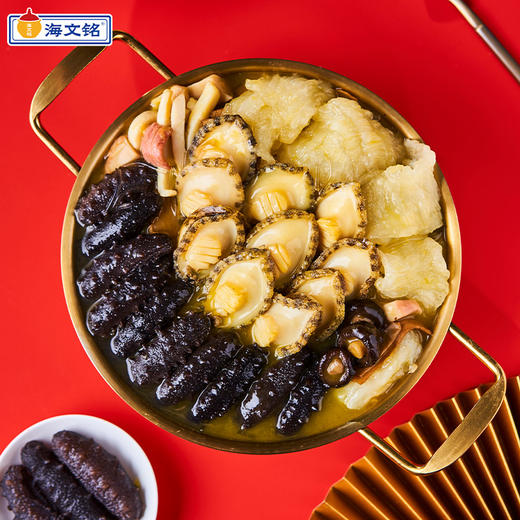 【海文铭十参十鲍佛跳墙L302  】（赠定制菜盆和小米刺参2盒） 商品图1