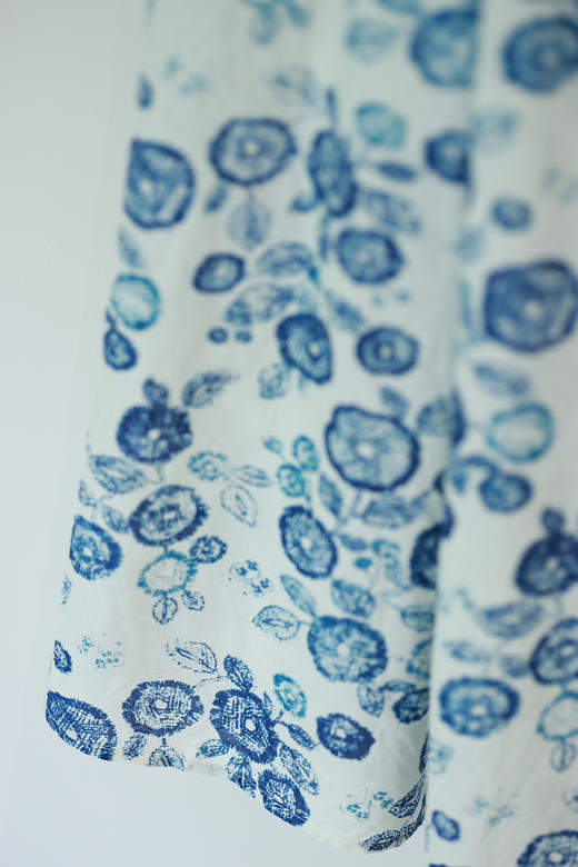 花与棉花 蓝花丝棉半裙 商品图2